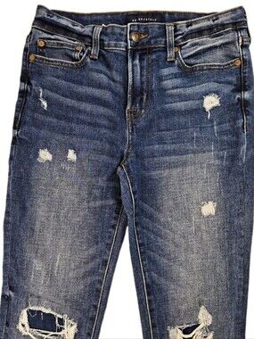 Aeropostale Womens 31"Wx35"L Distressed Tall Girl Skinny Jeans Sku778 EUC